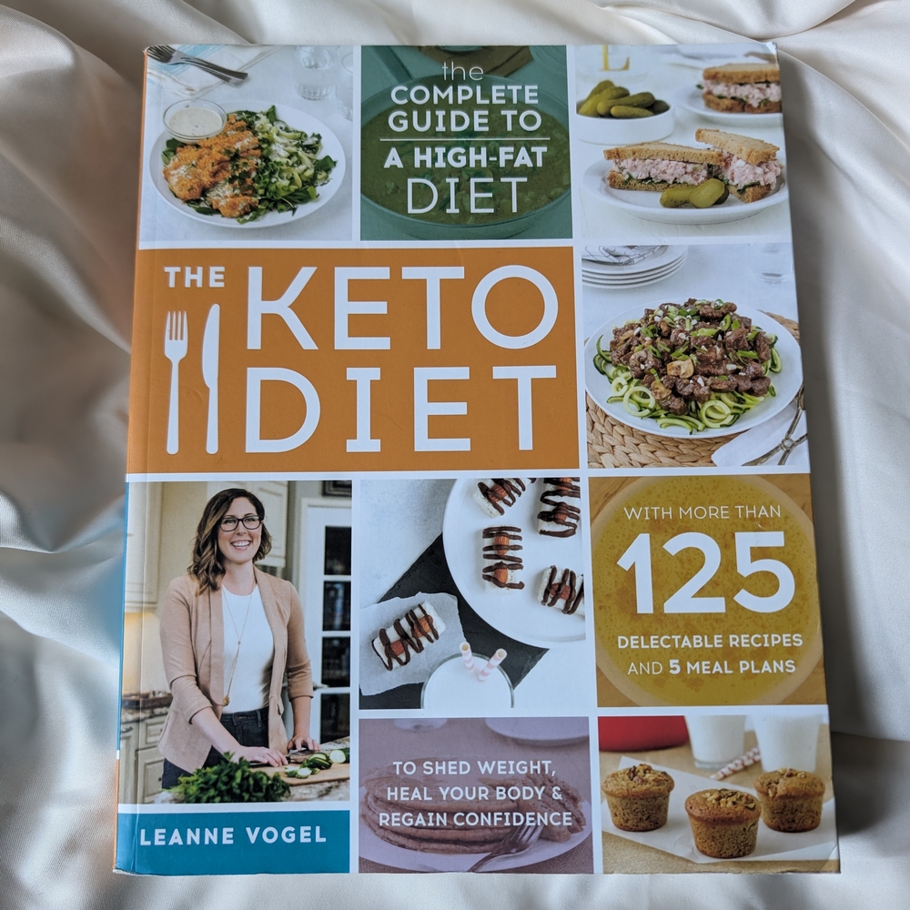 The Keto Diet Cookbook by Leanne Vogel - Orange and White